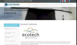 
							         Ecotech Institute | Energy Technology Programs Aurora, CO								  
							    