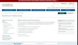 
							         eCredentialing Portal and Application | Memorial Hermann								  
							    