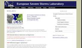 
							         ECSS 2019 | European Severe Storms Laboratory								  
							    