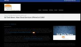 
							         Ed Tech News: New Cloud Services Offered at CUNY – CUNY ...								  
							    