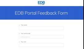 
							         EDB Portal Feedback Form - FormSG								  
							    