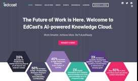 
							         EdCast | AI-powered Knowledge Cloud for personalized ...								  
							    