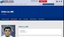 
							         Eddie Liu, MD | White River Health System								  
							    