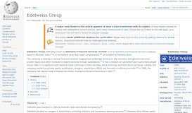 
							         Edelweiss Group - Wikipedia								  
							    