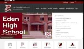 
							         Eden Central School District / Home Page								  
							    