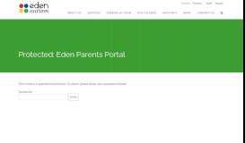 
							         Eden Parents Portal - Eden Autism Services								  
							    