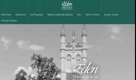 
							         Eden Theological Seminary – Eden Online Community								  
							    