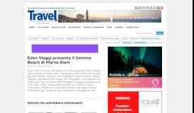 
							         Eden Viaggi presenta il Portale Agenti - TravelQuotidiano								  
							    