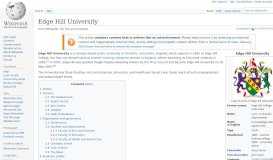 
							         Edge Hill University - Wikipedia								  
							    