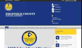 
							         Edgefield County School District: Home								  
							    