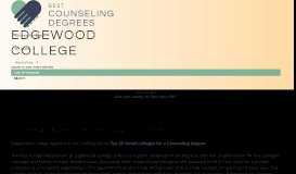 
							         Edgewood College – Best Counseling Degrees								  
							    