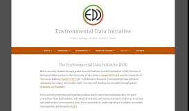 
							         EDI - Environmental Data Initiative								  
							    