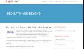 
							         EDI for Bed Bath and Beyond | Logicbroker								  
							    