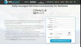 
							         EDI NetSuite Integration - B2BGateway								  
							    