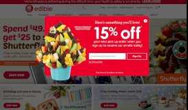 
							         Edible Arrangements® Fruit Baskets, Bouquets, & Delivery								  
							    