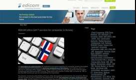 
							         EDICOM offers SAF-T services for companies in Norway | Noticia ...								  
							    