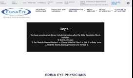 
							         Edina Eye Physicians - Comprehensive Eye Care Minnesota								  
							    