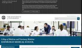 
							         Edinburgh Medical School | The University of Edinburgh								  
							    