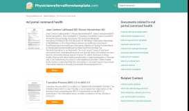 
							         Editable md portal command health Templates to Complete Online ...								  
							    