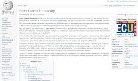 
							         Edith Cowan University - Wikipedia								  
							    