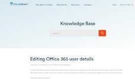 
							         Editing Office 365 user details - Cloud Direct								  
							    