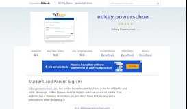 
							         Edkey.powerschool.com website. Student and Parent Sign In.								  
							    