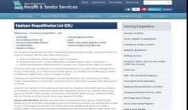 
							         EDL | Health & Senior Services - Missouri Department of Health								  
							    