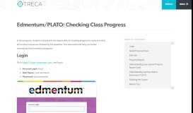 
							         Edmentum/PLATO: Checking Class Progress - TRECA								  
							    