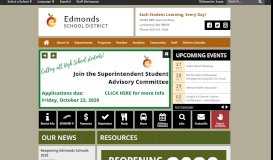 
							         Edmonds School District: Home								  
							    