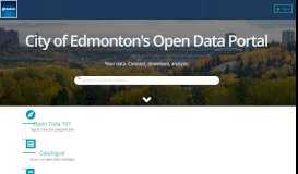 
							         Edmonton - Open Data Portal - City of Edmonton								  
							    