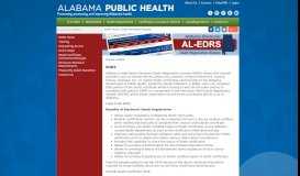 
							         EDRS | Alabama Department of Public Health (ADPH)								  
							    