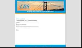 
							         EDS Web Portal: User account								  
							    