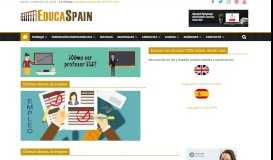 
							         EducaSpain - Portal para profesores de español (ELE)								  
							    