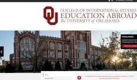 
							         Education Abroad - University of Oklahoma								  
							    