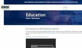 
							         Education - Eastern PA EMS Council | Eastern PA EMS Council								  
							    