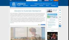 
							         Education for Sustainable Development - Unesco								  
							    
