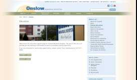
							         Education | Onslow Memorial Hospital								  
							    