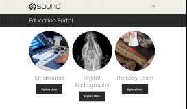 
							         Education Portal - Academy of Veterinary Imaging - Sound Vet								  
							    