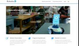 
							         Education Portal – Robobo web portal for teachers. - Robobo								  
							    