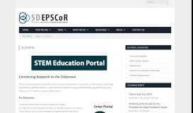 
							         Education Portal - SD EPSCoR								  
							    