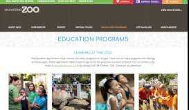 
							         Education Programs - San Antonio Zoo								  
							    