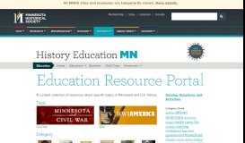 
							         Education Resource Portal | History Education MN								  
							    