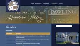 
							         Education - Town of Pawling								  
							    