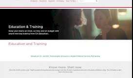 
							         Education & Training - CA Technologies								  
							    
