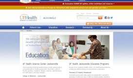 
							         Education | UF Health Jacksonville | University of Florida Health								  
							    