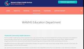 
							         Education | Women's and Men's Health Services								  
							    