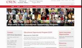 
							         Educational Opportunity Programs (EOP) | California ... - CSUN.edu								  
							    