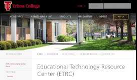 
							         Educational Technology Resource Center - Triton College								  
							    