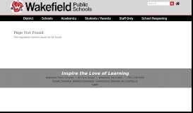 
							         Educational Websites — Wakefield Public Schools								  
							    