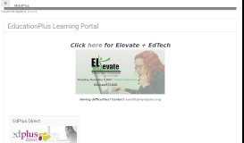 
							         EducationPlus Learning Portal								  
							    